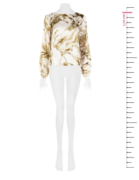 Wide Blouse With Glitter Spots Rinascimento