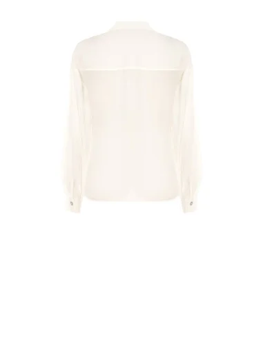 Semitransparent Large Shirt With Pockets Rinascimento