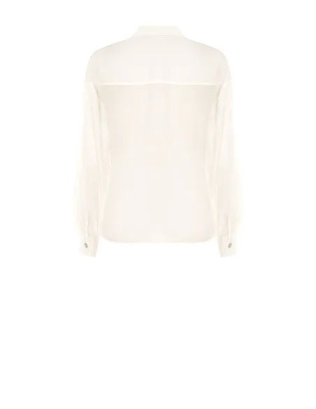Semitransparent Large Shirt With Pockets Rinascimento