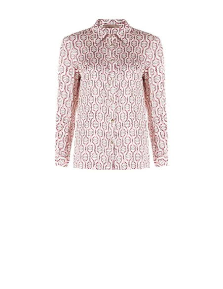 Viscose Regular Shirt With Rinascimento Logo Buttons