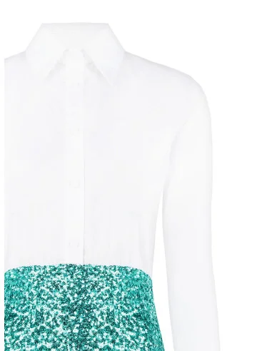 Chemise à fond pailleté Rinascimento