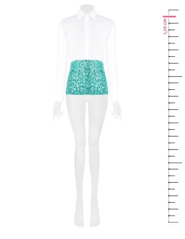 Shirt With Sequined Bottom Rinascimento