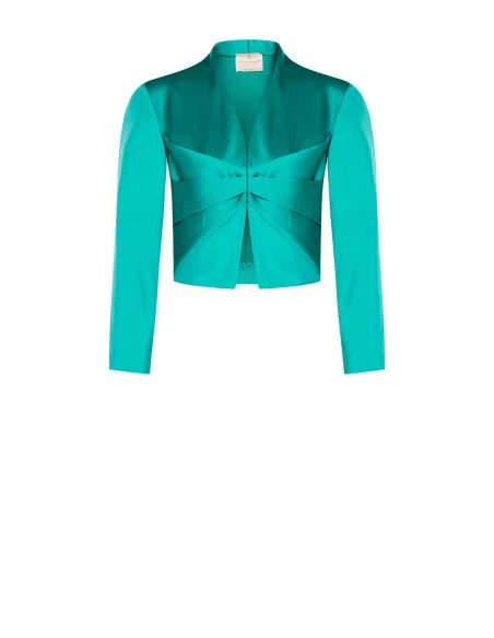 Satin Bolero Shawl With Hook Rinascimento