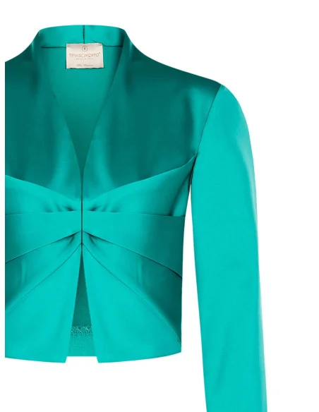 Satin Bolero Shawl With Hook Rinascimento