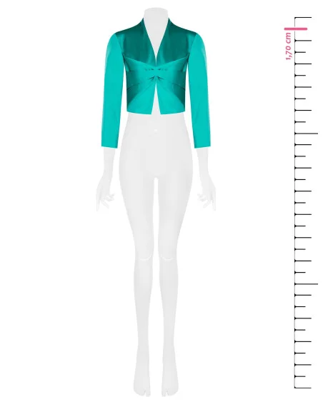 Satin Bolero Shawl With Hook Rinascimento