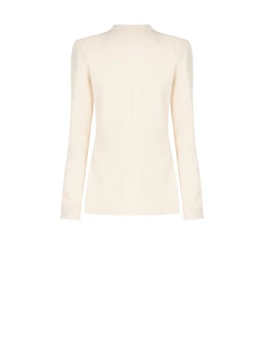 Giacca Blazer In Scuba Crepe Senza Revers Rinascimento