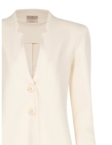Rinascimento Scuba Crepe Blazer Jacket Without Reverses