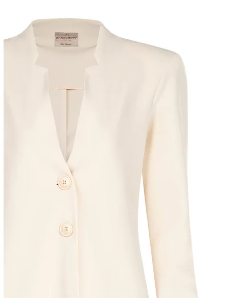 Rinascimento Scuba Crepe Blazer Jacket Without Reverses (veste de blazer en crêpe sans revers)