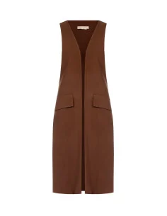 Long Waistcoat Open With Side Slits Rinascimento