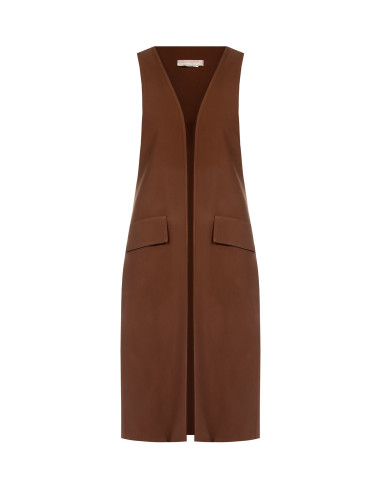 Long gilet ouvert avec fentes latérales Rinascimento
