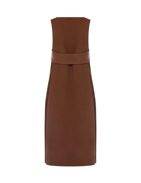 Long gilet ouvert avec fentes latérales Rinascimento