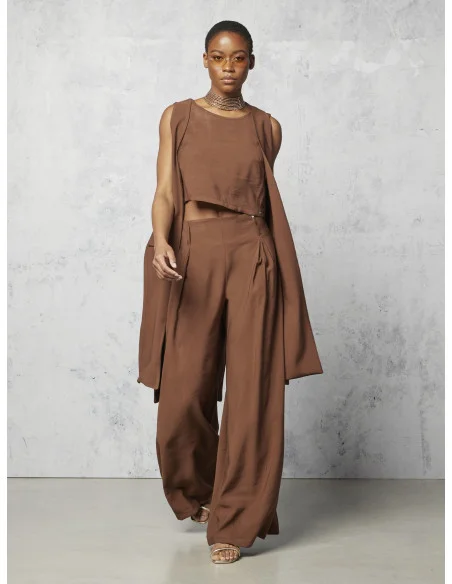 Long Waistcoat Open With Side Slits Rinascimento