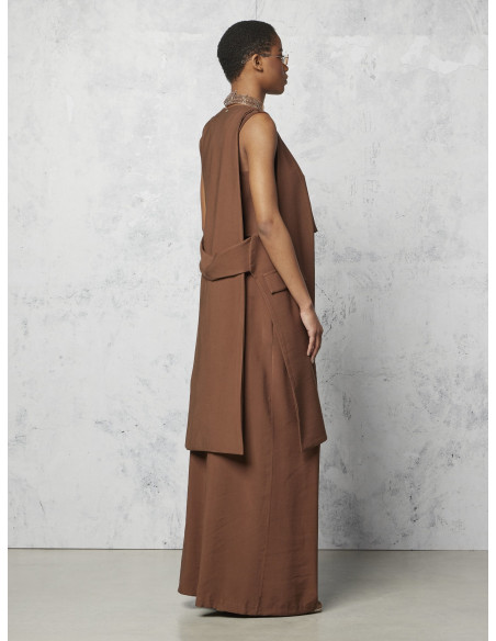 Long Waistcoat Open With Side Slits Rinascimento