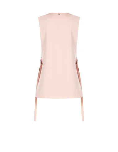 Long Cut Waistcoat With Slits And Belts On Sides Rinascimento