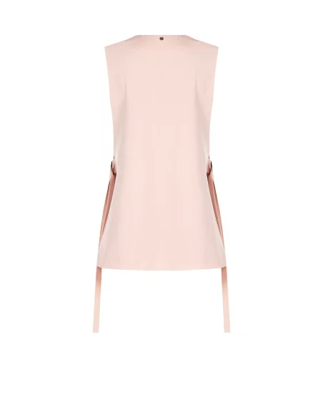 Long Cut Waistcoat With Slits And Belts On Sides Rinascimento
