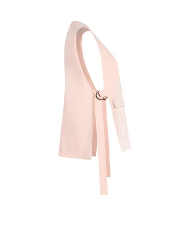 Gilet A Taglio Lungo Con Spacchi E Cinture Sui Lati Rinascimento