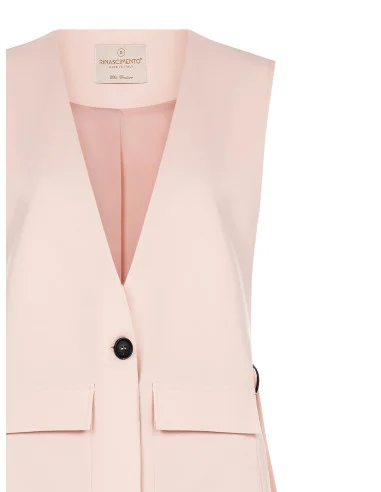Gilet A Taglio Lungo Con Spacchi E Cinture Sui Lati Rinascimento