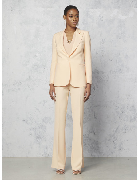 Giacca Blazer Sfiancata In Crepe Rinascimento