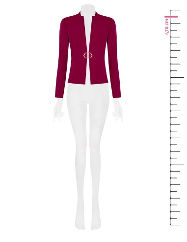 Technical fabric jacket with buckle Rinascimento