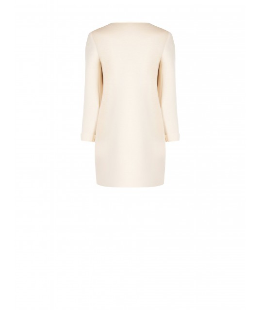 Neoprene Medium Coat With Maxi Pockets Rinascimento