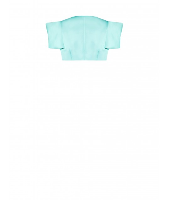 Rinascimento Satin Short Open Shrug Bolero