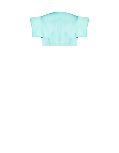 Rinascimento Satin Short Open Shrug Bolero