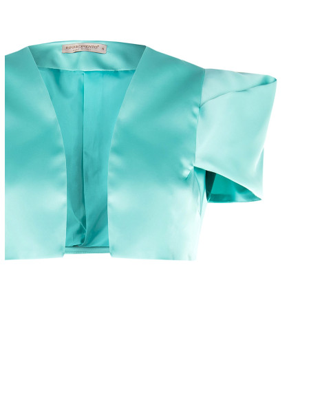 Rinascimento Satin Short Open Shrug Bolero