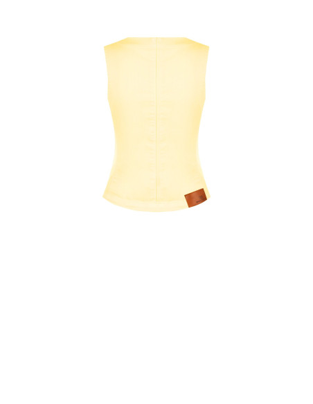Rinascimento - Gilet long en denim stretch