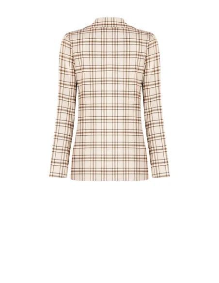 Rinascimento Polyviscose Checked Blazer Jacket