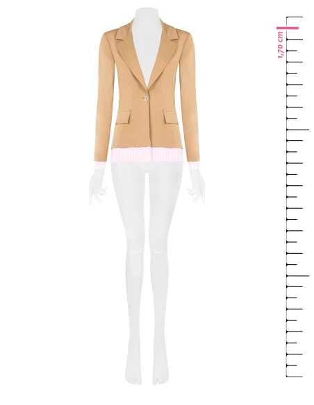Rinascimento Veste blazer en polyester avec empiècements rayés