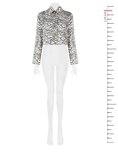Rinascimento Zebra Stretch Jeans Jacket
