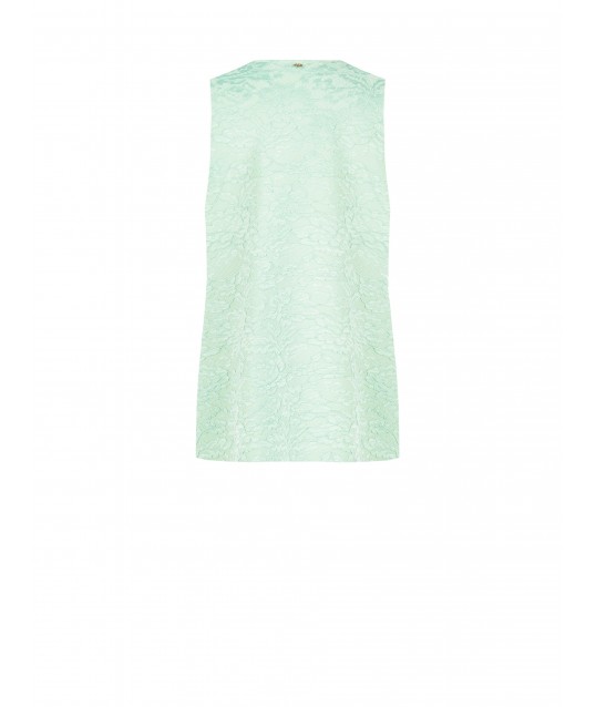 Long gilet ouvert en dentelle Rinascimento