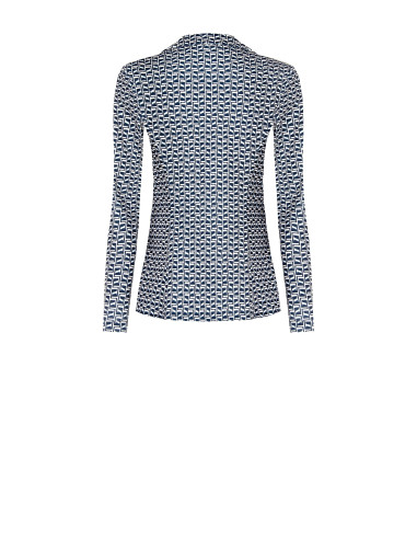 Rinascimento - Veste blazer en crêpe imprimé et scuba