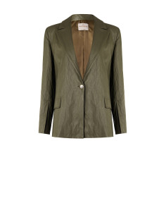 Rinascimento - Veste blazer en simili-cuir froissé