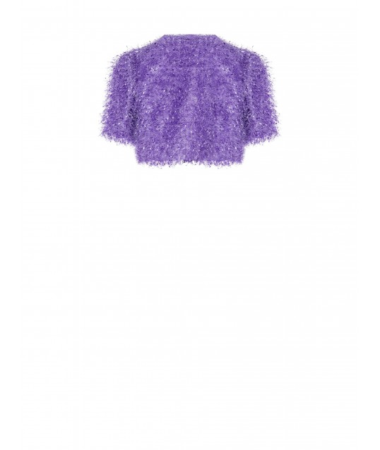 Rinascimento Feather Effect Stranded Open Shrug Bolero