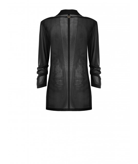 Giacca Blazer Aperta In Tulle Elasticizzato Rinascimento