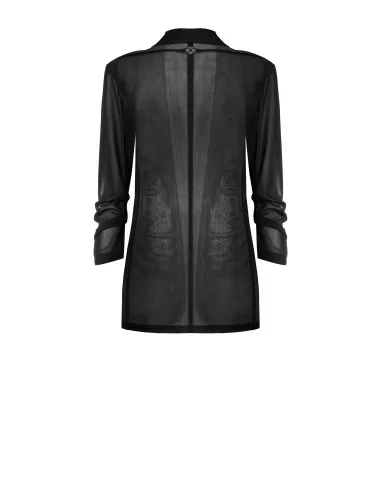 Giacca Blazer Aperta In Tulle Elasticizzato Rinascimento