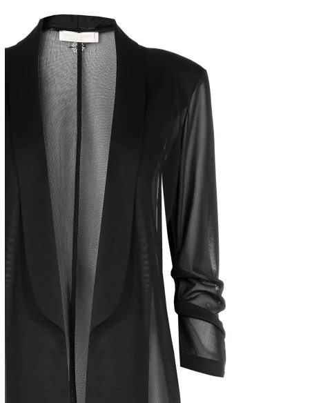 Rinascimento Open Tulle Stretch Blazer Jacket