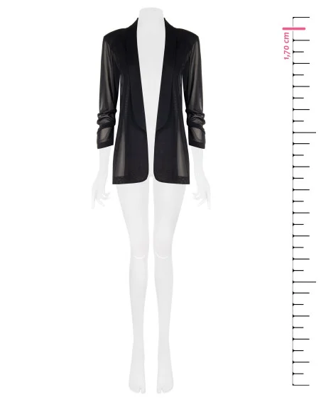 Rinascimento - Veste blazer extensible en tulle ouvert