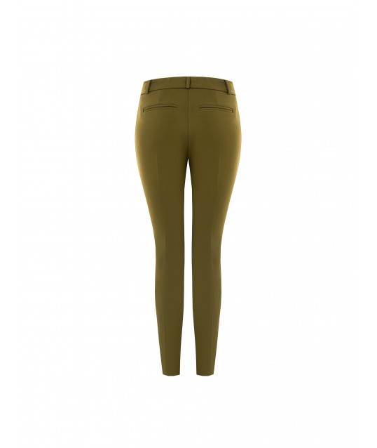 Pantaloni Aderenti Cropped In Scuba Crepe Rinascimento