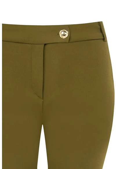 Cropped Cropped Trousers In Scuba Crepe Rinascimento