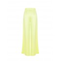 Pantalon palazzo en satin avec plis Rinascimento