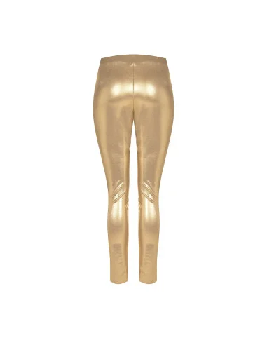 Rinascimento Gold Laminated Skinny Cutaway Trousers