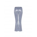 Pantalon évasé en denim laminé Rinascimento