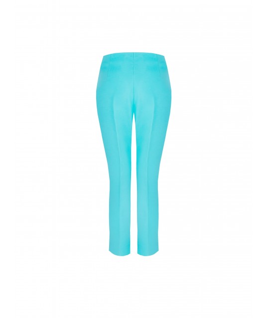 Pantaloni Skinny Cropped In Tessuto Tecnico Con Piccoli Spacchi Alle Caviglie Rinascimento