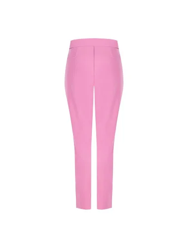 Pantalon droit en tissu techno avec ceinture rigide coordonnée Rinascimento