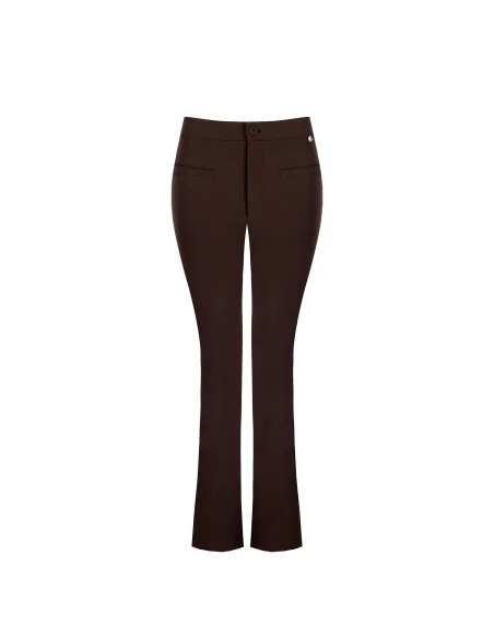 Straight trousers with ankle slits Rinascimento