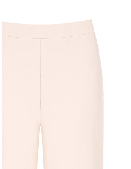 Rinascimento Fluid Fabric Baggy Trousers Without Pockets