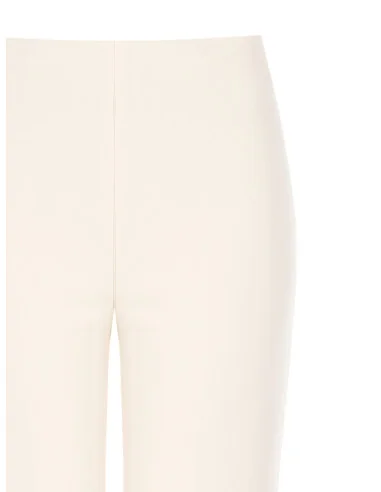 Pantaloni Palazzo In Scuba Crepe Con Bottoni Sui Lati Rinascimento