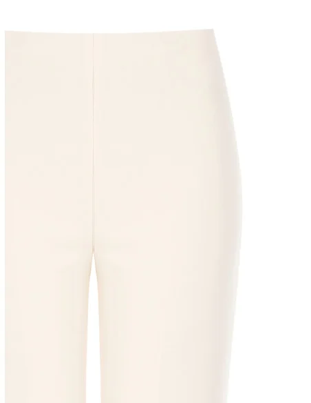 Crepe Scuba Palace Trousers With Buttons On Sides Rinascimento